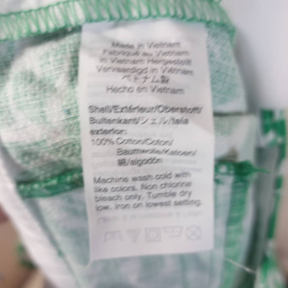 J. Crew Women Sz 0 Green White Leaf Tropical Print Shorts Preppy Boho Summer - Picture 8 of 8
